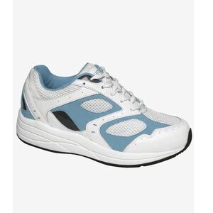 DREW NWOT Flare Orthopedic All Day Comfort White and Light Blue Sneakers